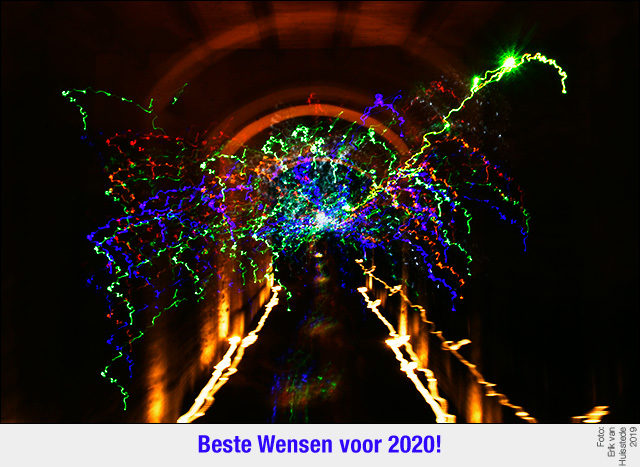 Beste Wensen voor 2020. Via Alessandro Volta (2019, Como)